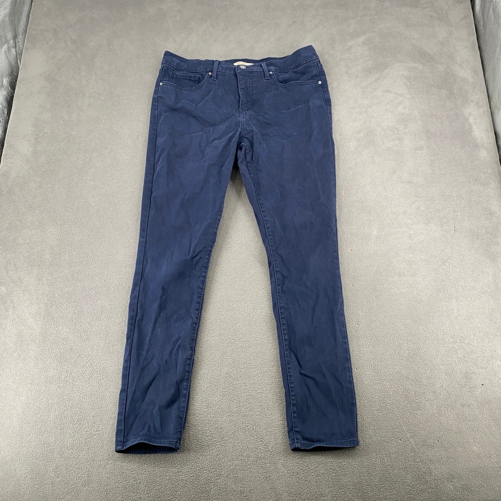 Levis 311 Shaping Skinny Jeans Womens 31 Navy Blue Mid Rise Stretch Pants 7183